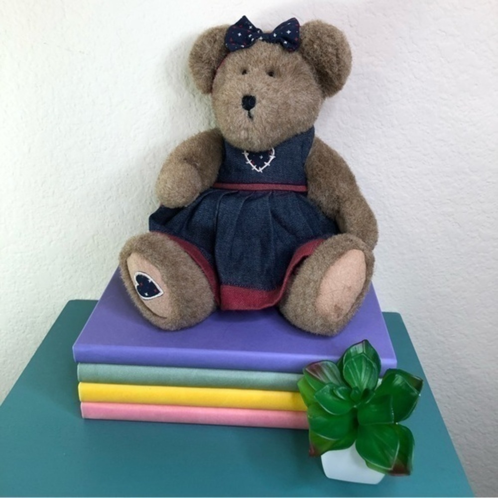 Vintage The Boyds Collection Teddy Bear Americana Dress Headband Classic
